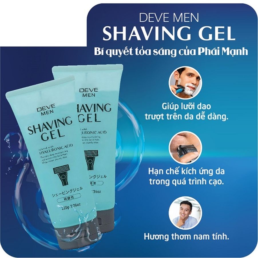 Deve Men - Gel Cạo Râu 220G