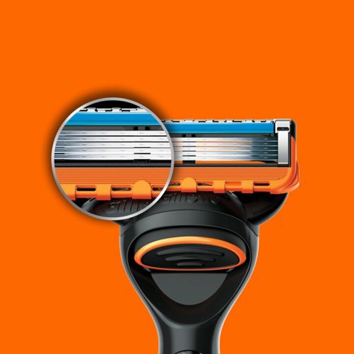Gillette Fusion - Set 8 Lưỡi Dao Cạo Râu Thay Thế Gillette Fusion 5+1 Lưỡi Kép (Mẫu 2)