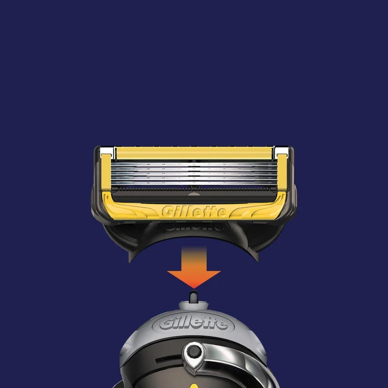 Gillette Fusion - Set 8 Lưỡi Dao Cạo Râu Thay Thế Gillette Fusion 5+1 Lưỡi Kép (Mẫu 3)