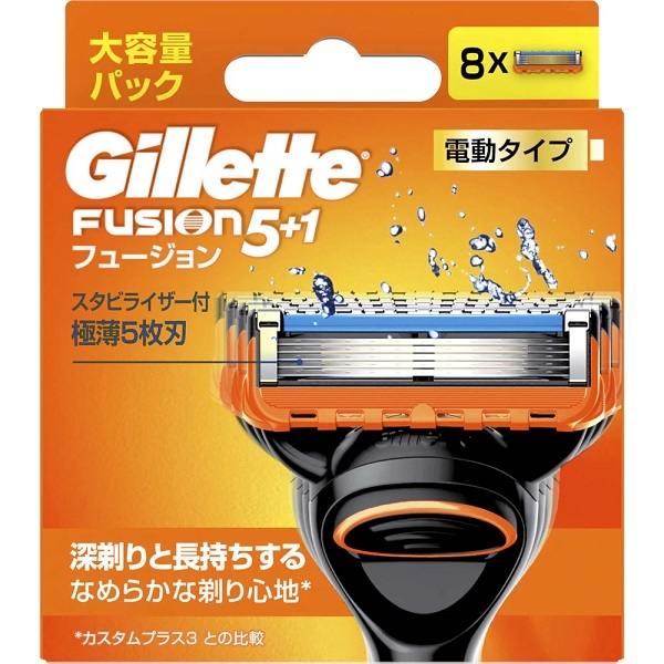 Gillette Fusion - Set 8 lưỡi dao cạo râu thay thế Gillette Fusion 5+1 lưỡi kép (mẫu 8)