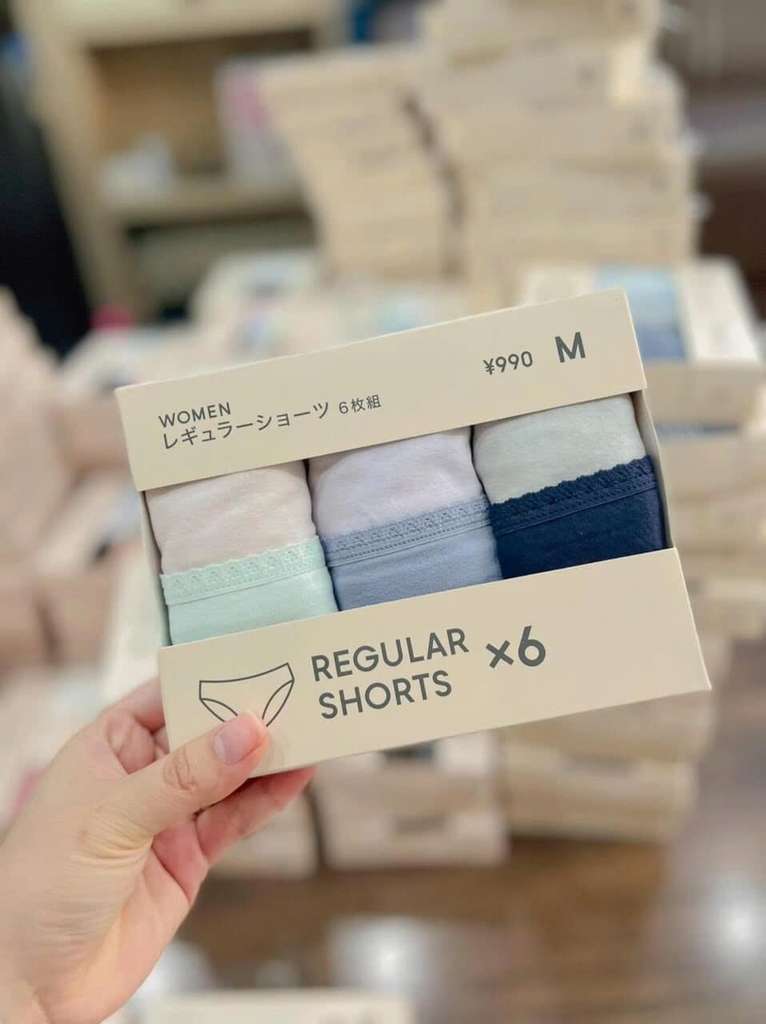 Gu Uniqlo - Set 6 Chiếc Quần Chip Gu Uniqlo Nhật Bản (Size M)