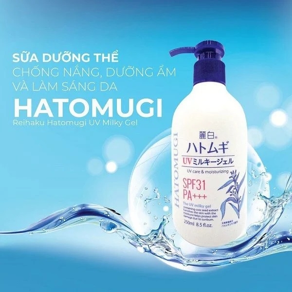 Hatomugi - Combo Sữa Tắm Và Sữa Dưỡng Thể Trắng Da Hatomugi