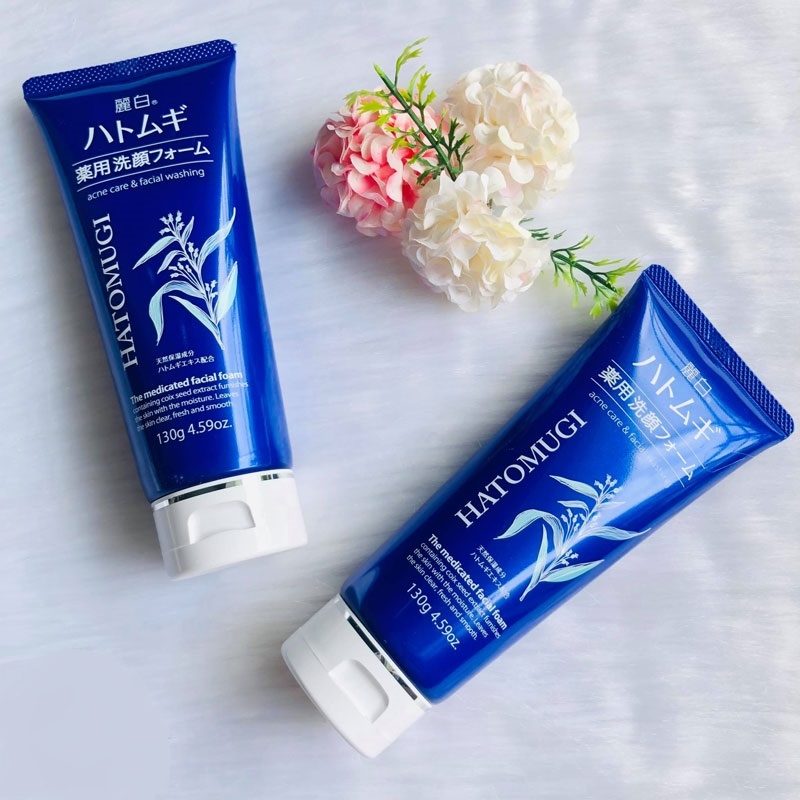 Hatomugi - Sữa Rửa Mặt Hatomugi Ý Dĩ Ngừa Mụn, Làm Sáng Da 130g