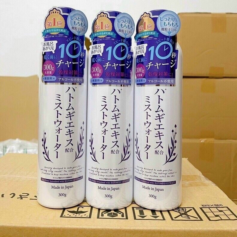 Hatomugi - Xịt Khoáng Dưỡng Ẩm Sáng Da Chiết Xuất Hạt Ý Dĩ 300G