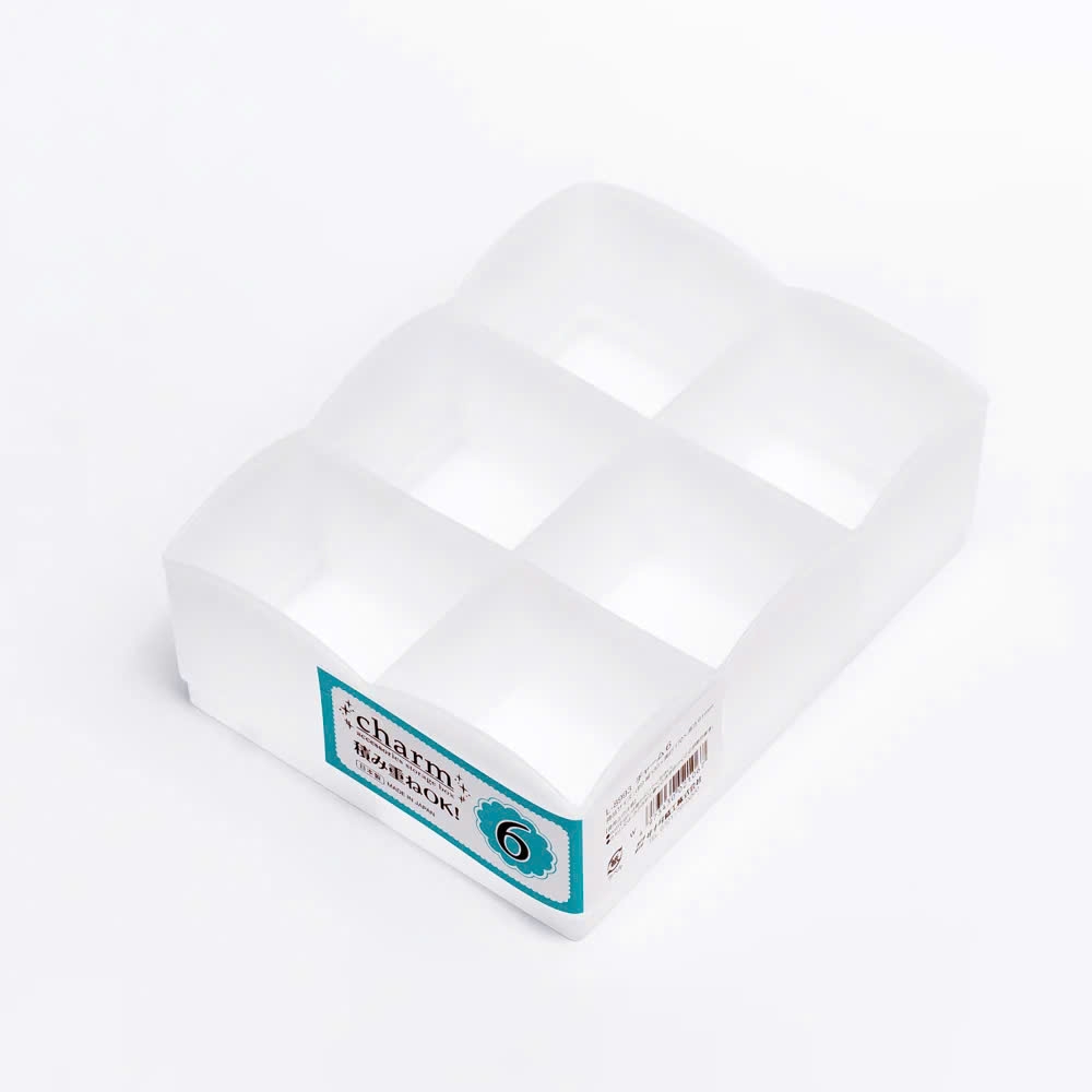 Sanada - Hộp Đựng Tất, Đồ Lót 6 Ngăn Màu Trắng