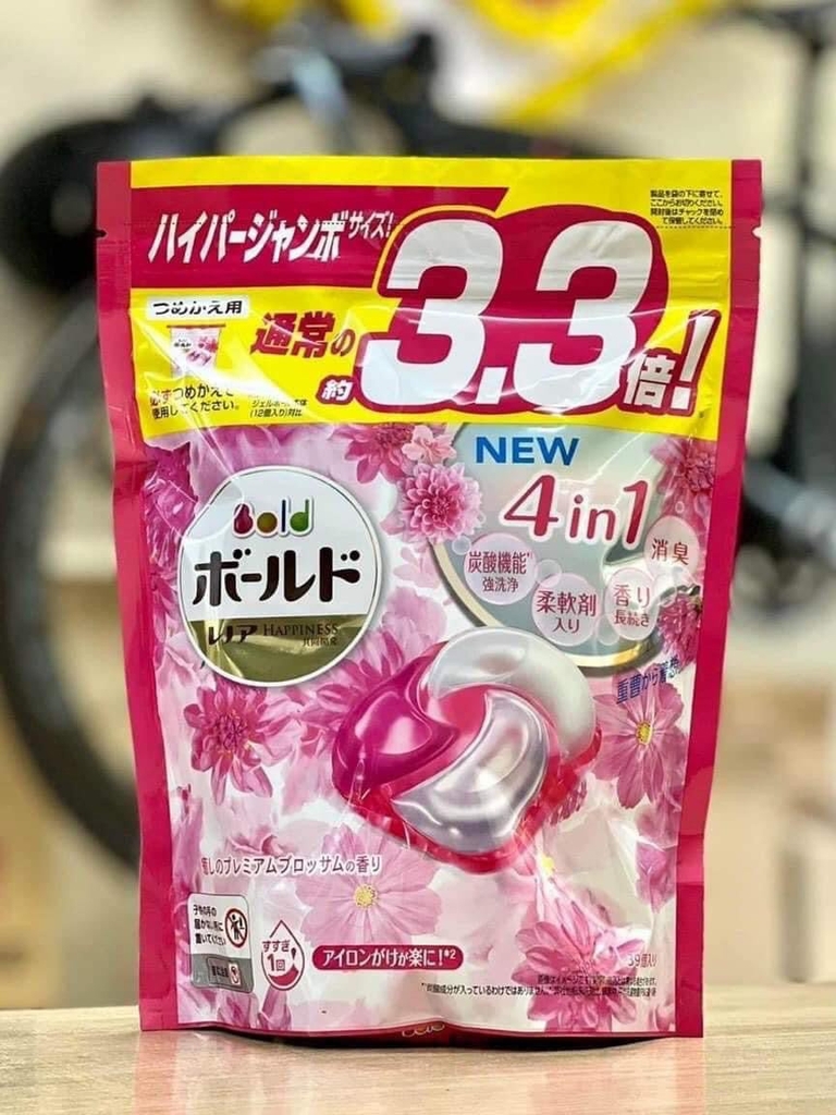 P&G- Túi Viên giặt 4in1 Gelball 36 viên (hương hoa hồng)