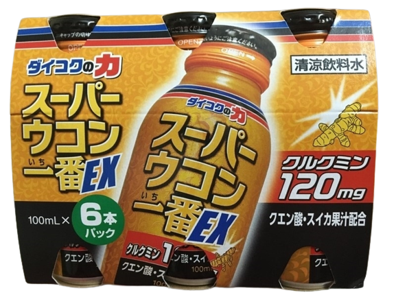 Ichiban - Lốc 6 Nước Uống Tinh Chất Nghệ Giải Rượu, Thải Độc Gan Ukon Supa Ichiban EX 100ml