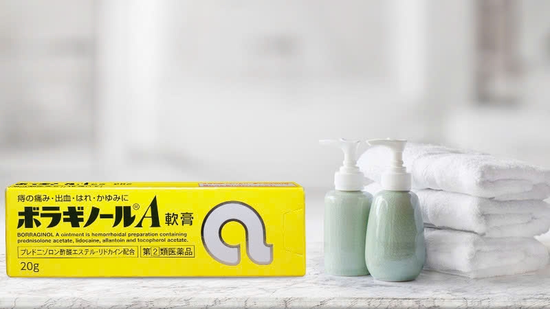 Boraginol - Kem Bôi Trĩ Chữ A Boraginol A Ointment 20g