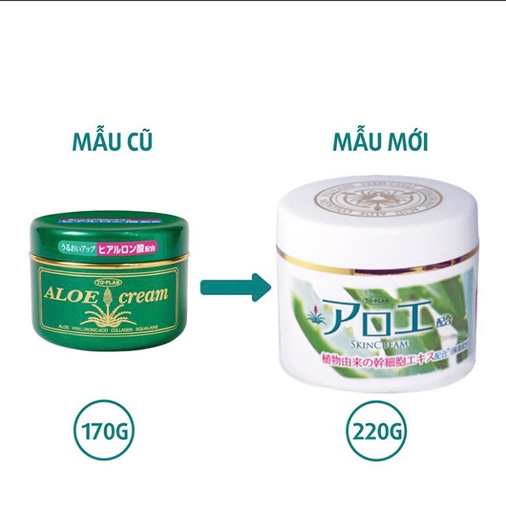 To-Plan - Kem Dưỡng Da Lô Hội To-Plan Dưỡng Ẩm Hyaluronic 220g