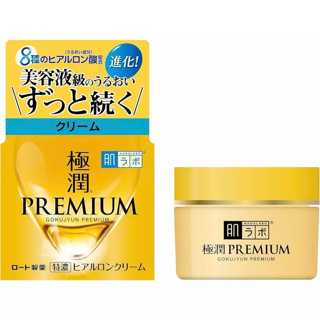 Hada Labo - Kem Dưỡng Hada Labo Premium Gokujyun Premium 50g Bổ Sung Hyaluronic Acid Cho Da 50g