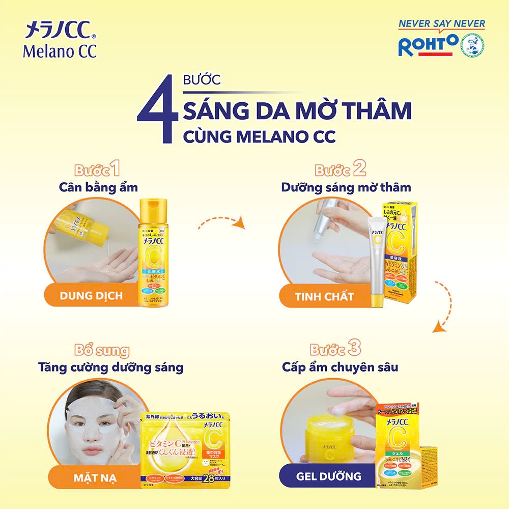 Rohto - Kem Dưỡng Trị Thâm Sáng Da Melano CC Moisture Cream 100g