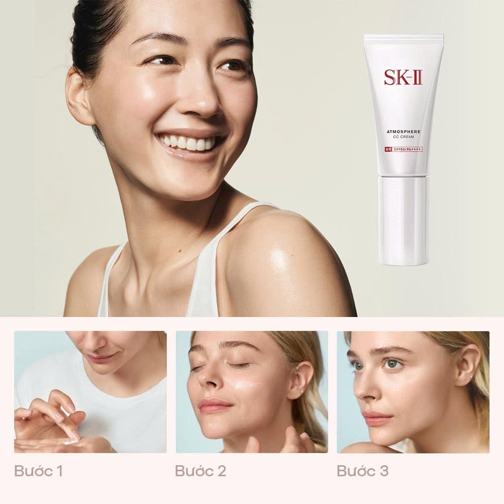 SK-II - Kem Trang Điểm Chống Nắng SK-II Atmosphere CC Cream SPF50 PA ++++ 30g