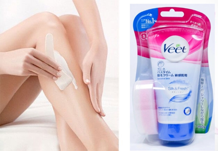 VEET - Kem Tẩy Lông Veet Pure 150g Xanh Lá Dùng Được Cho Da Nhạy Cảm