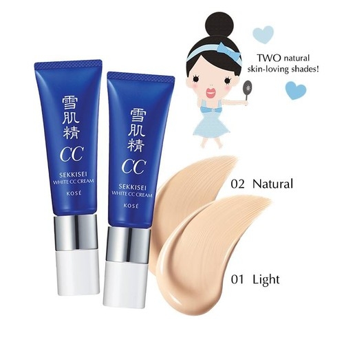 KEM TRANG ĐIỂM CC KOSE SEKKISEI NHẬT BẢN SPF 50/PA+++ tone 02 màu da tự nhiên