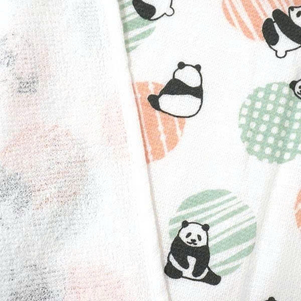 Kyowa -  Khăn Mặt Xô Siêu Thấm Hút Mẫu Gấu Trúc Organic Pile & Gauze