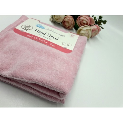 Hand Towel - Khăn Tắm Mềm Mịn 100% Cotton Màu Hồng