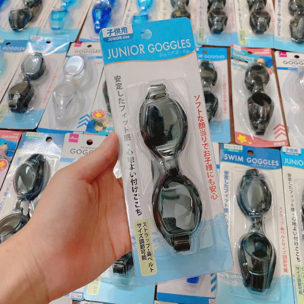 Goggles - Kính Bơi Kháng Khuẩn, Chống Mờ Cao Cấp Goggles Nhật Bản (Màu Đen)