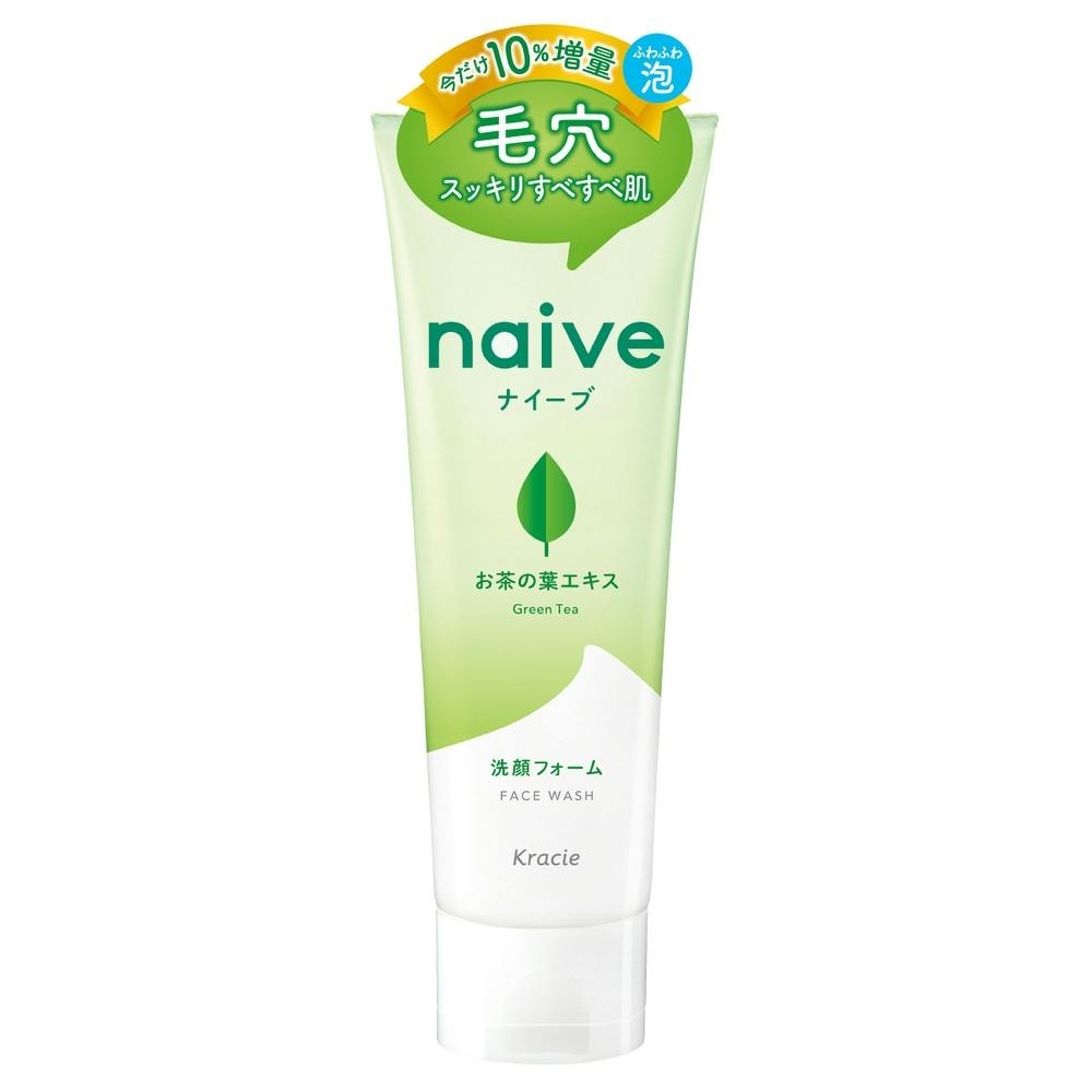Kracie - Sữa Rửa Mặt Naive Kracie Chiết Xuất Trà Xanh Cho Da Dầu Mụn 143g