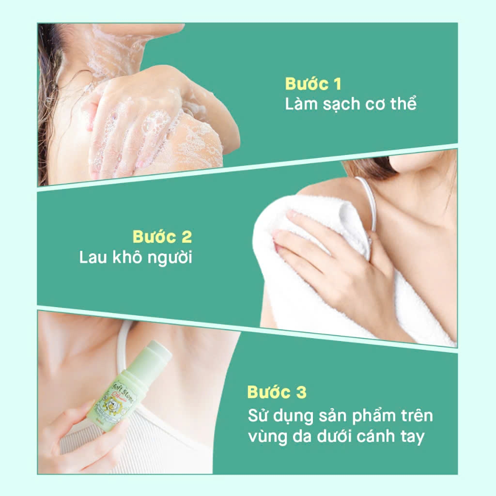Deonatulle - Lăn Khử Mùi Đá Khoáng Soft Stone Double Deonatulle 20g New 2024 (Hương Bạc Hà)