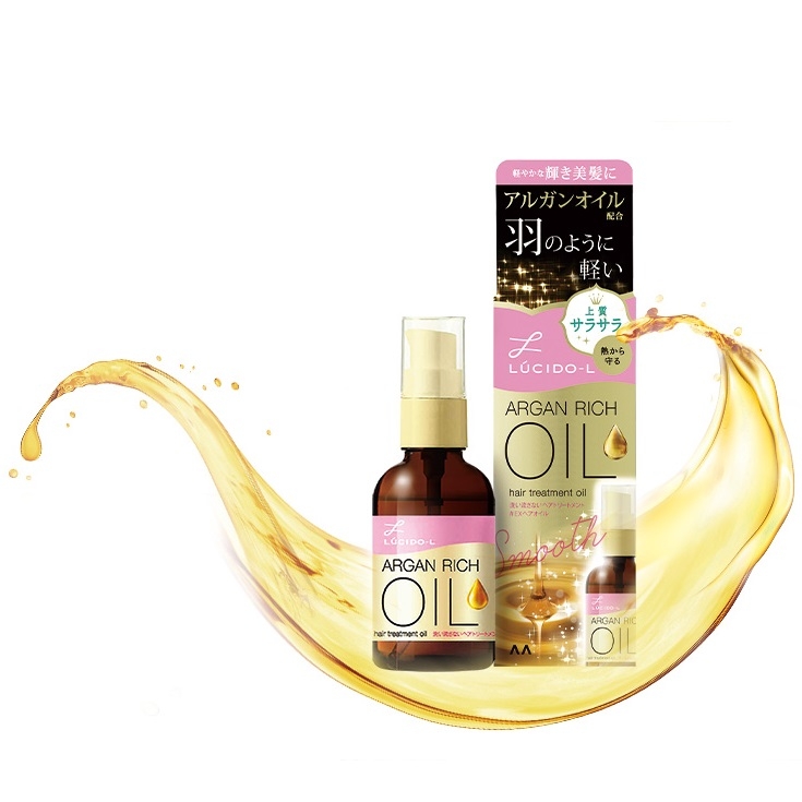 Lucido - Dầu Dưỡng Tóc Bóng Mượt Lucido-L Argan Rich Oil Màu Hồng (Dưỡng Tóc)