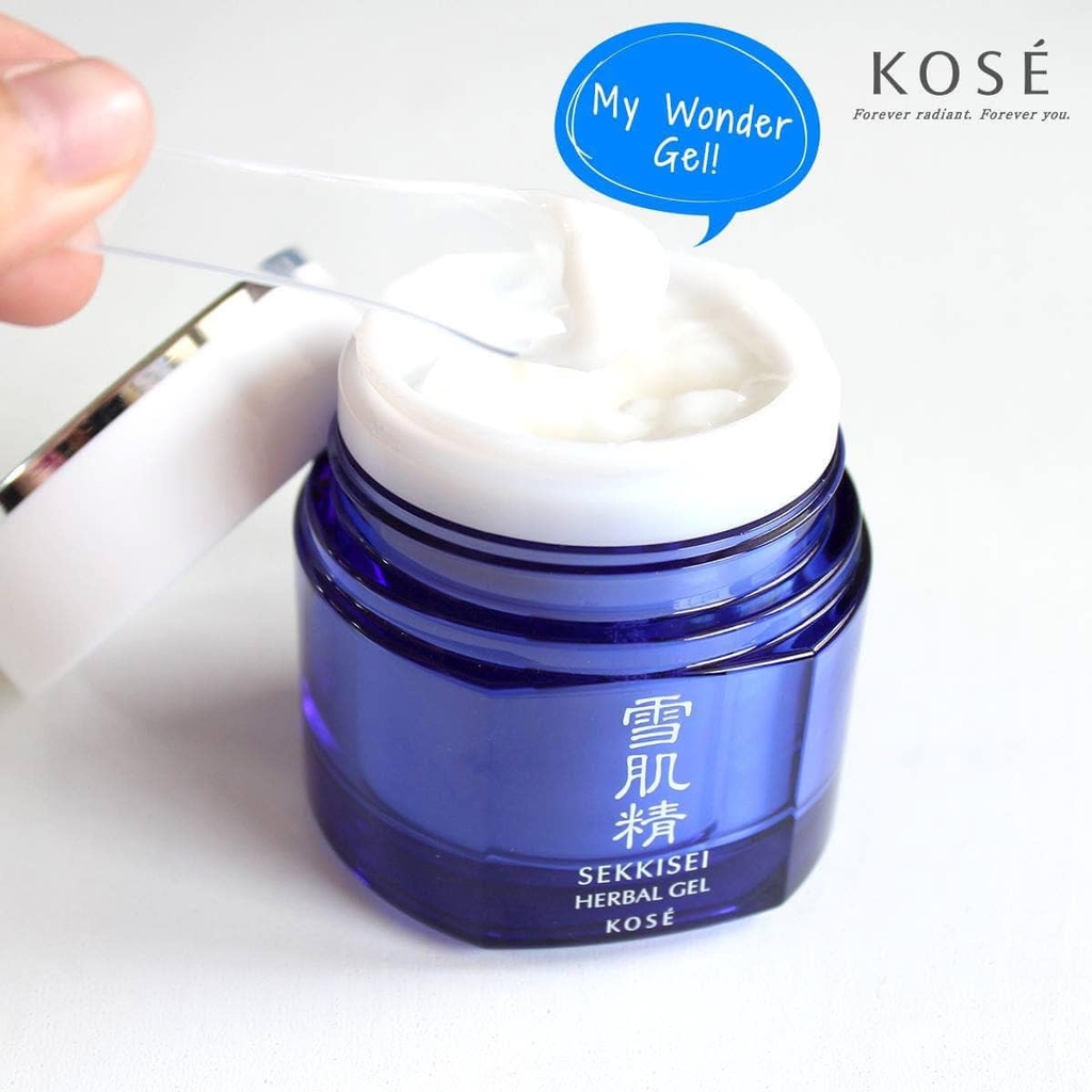 Kose - Mặt Nạ Ngủ Đa Năng Dưỡng Da Kosé Sekkisei Herbal Gel 79ml