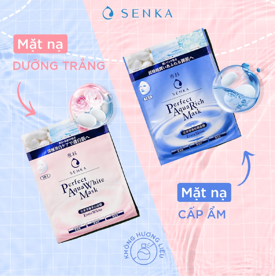 Senka - Mặt Nạ Dưỡng Da Trắng Hồng Senka Extra White 25ml