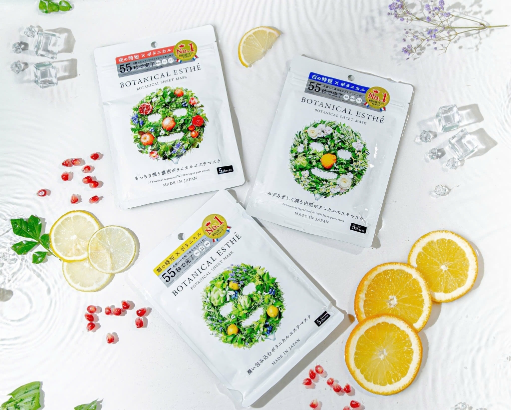 Botanical Esthe - Mặt Nạ Thảo Mộc Đa Năng Botanical Esthe Hộp 30 Miếng Mẫu 3 Hương Cam