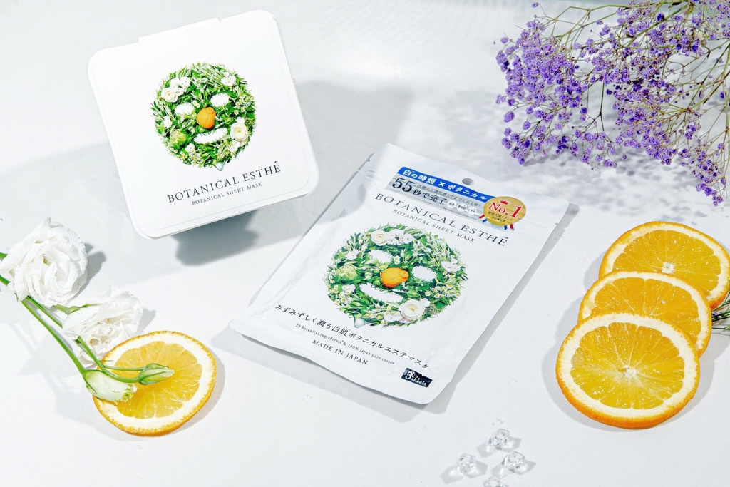 Botanical Esthe - Mặt Nạ Thảo Mộc Đa Năng Botanical Esthe Hộp 30 Miếng Mẫu 3 Hương Cam