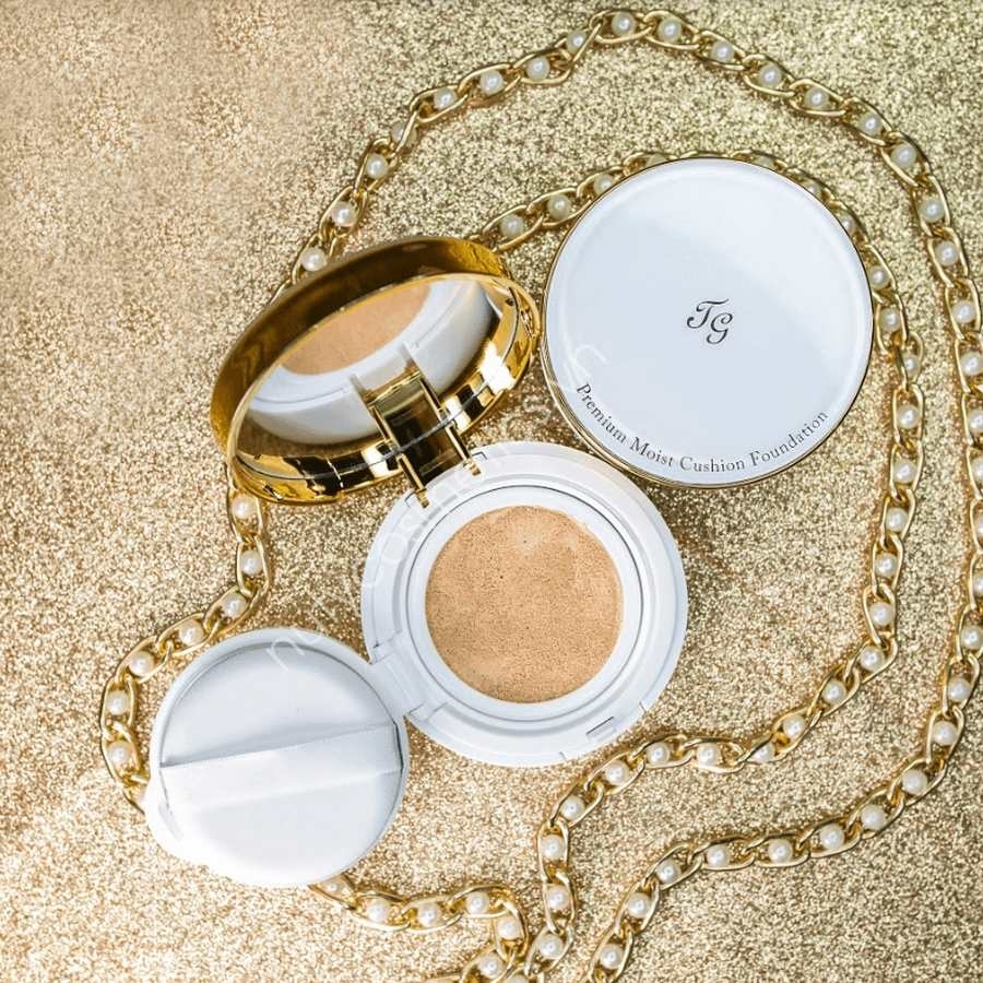 Tiara Girl - Phấn Nước TG Premium Cushion Màu Trắng Cho Da Khô
