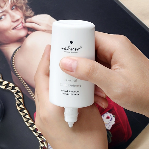 Sakura Beauty - Nhũ Tương Chống Nắng Vật Lý Physical Daily Defense SPF 50+ PA++++ (60g)