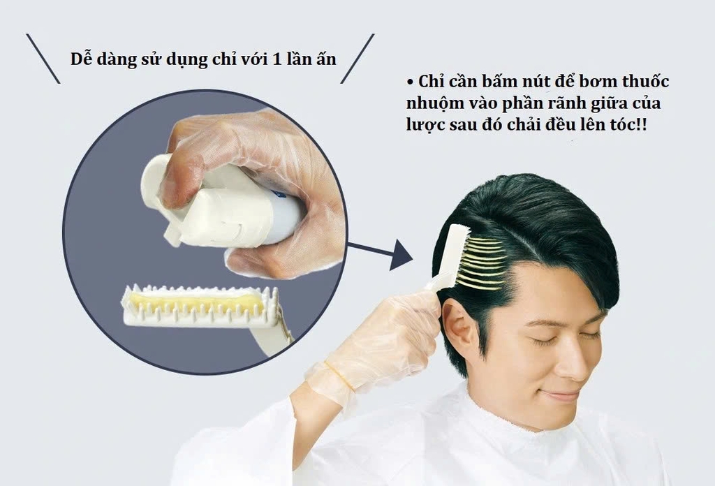Bigen - Thuốc Nhuộm Phủ Bạc Men's Bigen Dạng Bọt 40g Số 5