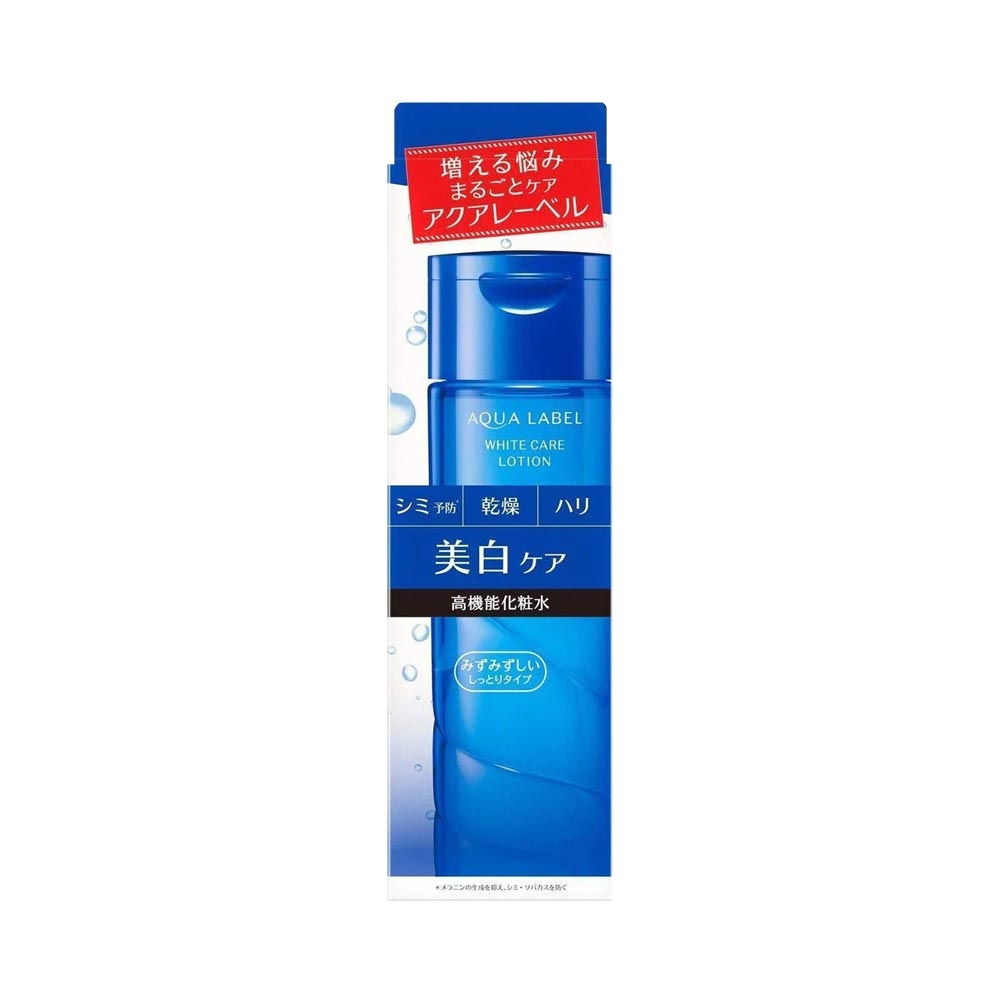 SHISEIDO - Nước hoa hồng Aqualabel White Care Lotion 200ml màu xanh (dưỡng trắng, mềm da)