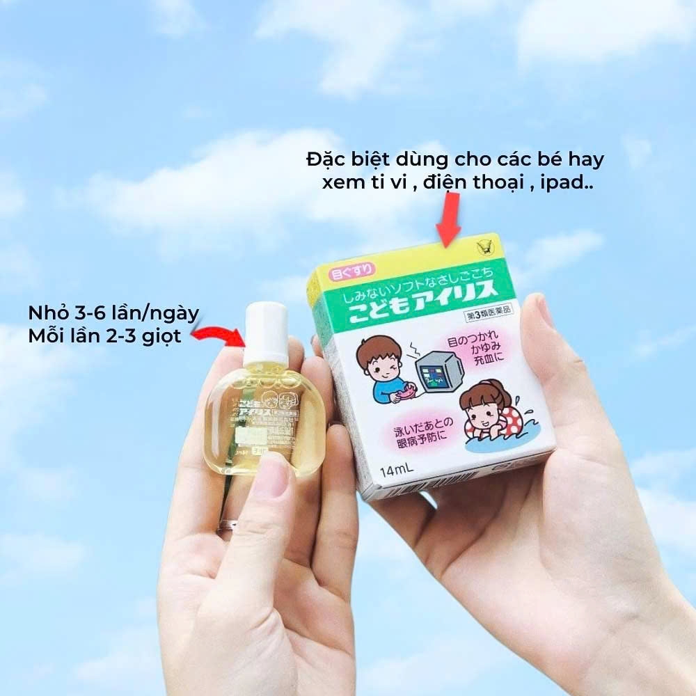 Taisho - Nước Nhỏ Mắt Taisho Iris 14ml Chống Bức Xạ Máy Tính, Tivi, Điện Thoại Cho Bé 14ml