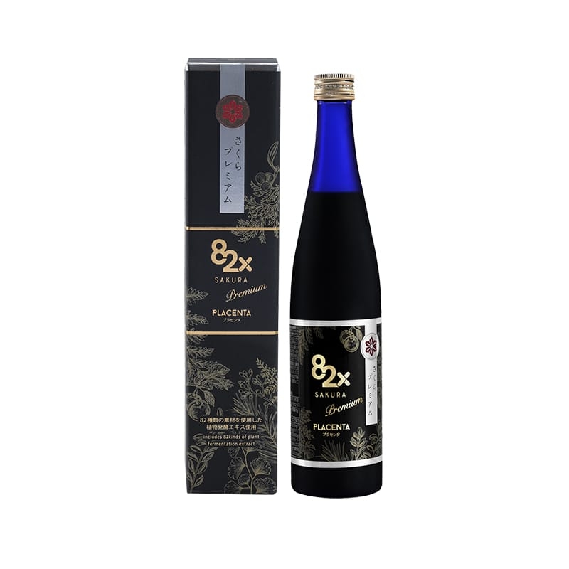 82X - COMBO 2 Chai Nước Uống Collagen & Placenta Cao Cấp 82X Sakura Premium 500ml
