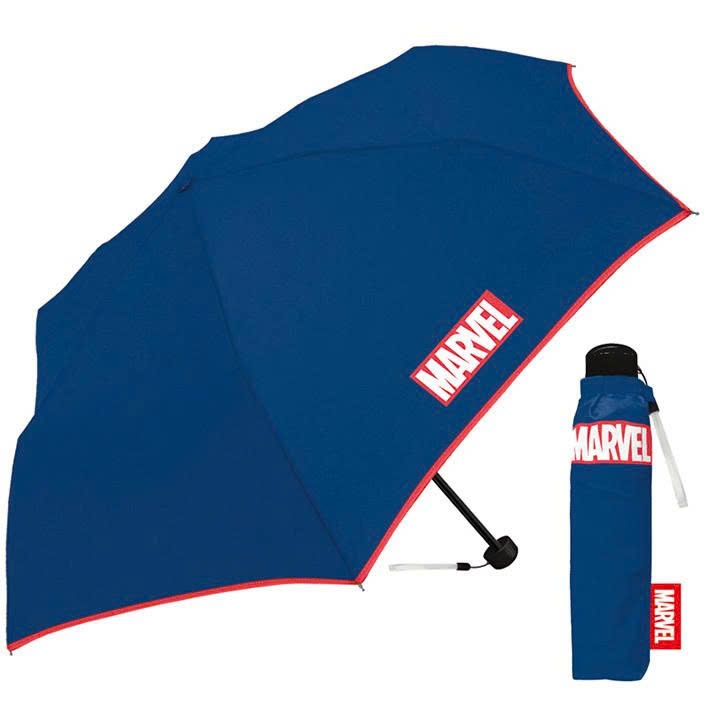 Marvel - Ô Gấp Siêu Nhẹ Chống Gió Marvel Màu Xanh Than Kèm Túi