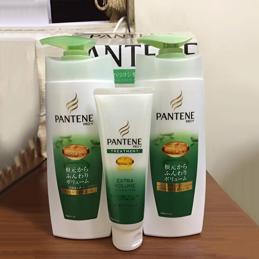 Pantene - Bội Dầu Gội & Xả Pantene Sét 3 Màu Xanh Lá