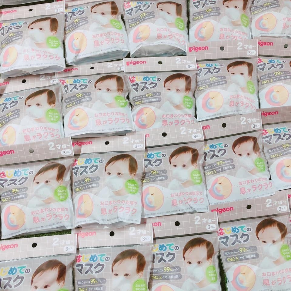 Pigeon - Khẩu Trang Gấu 3 Chiếc