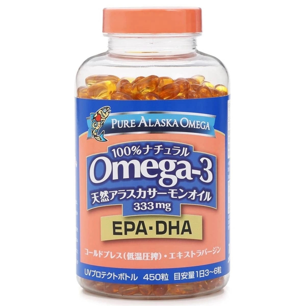Pure Alaska - Viên Uống Dầu Cá Hồi Tự Nhiên Omega-3 Nhật Bản (450 Viên)