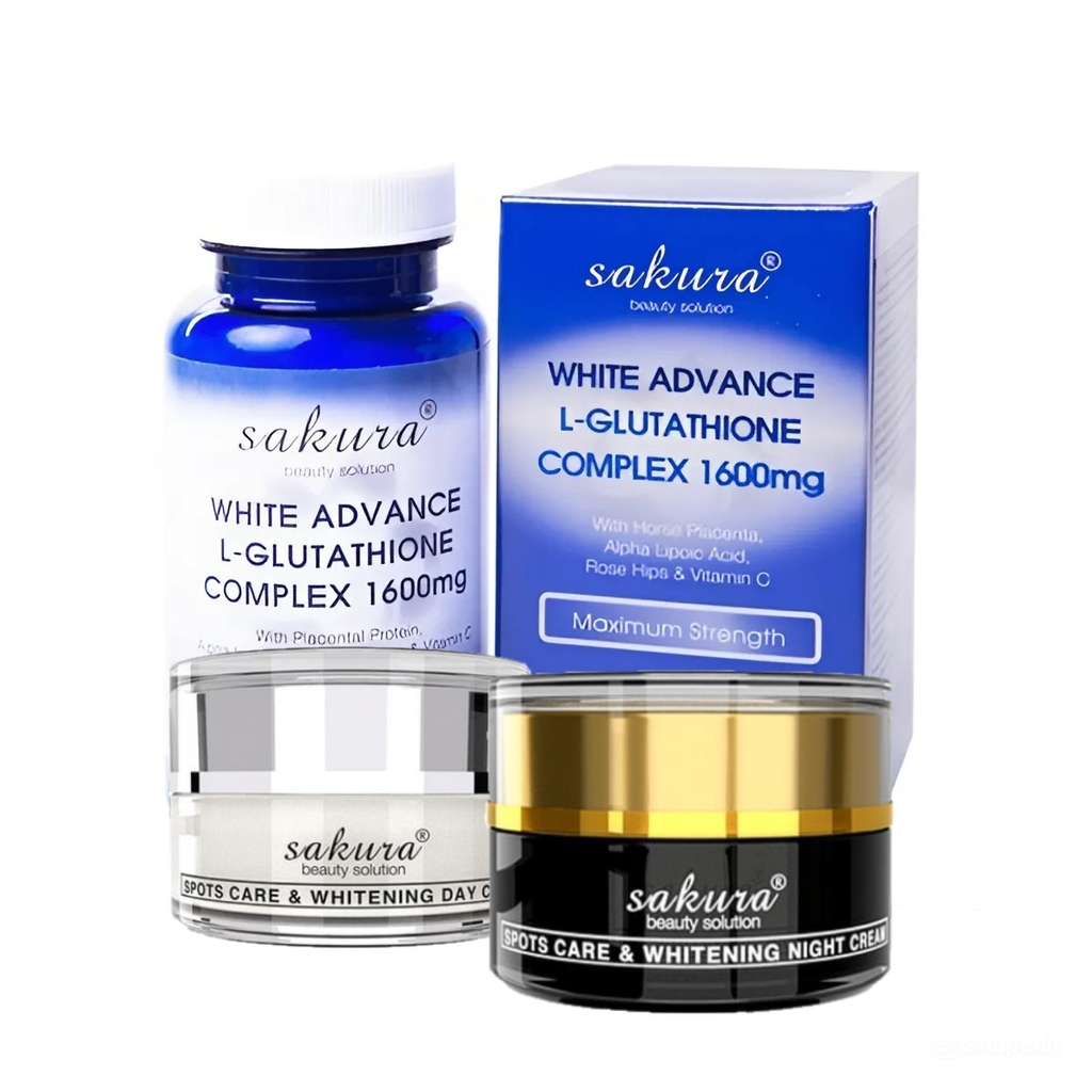 Sakura Beauty - Bộ Sản Phẩm Kem Dưỡng Trắng Da Trị Nám Sakura Whitening