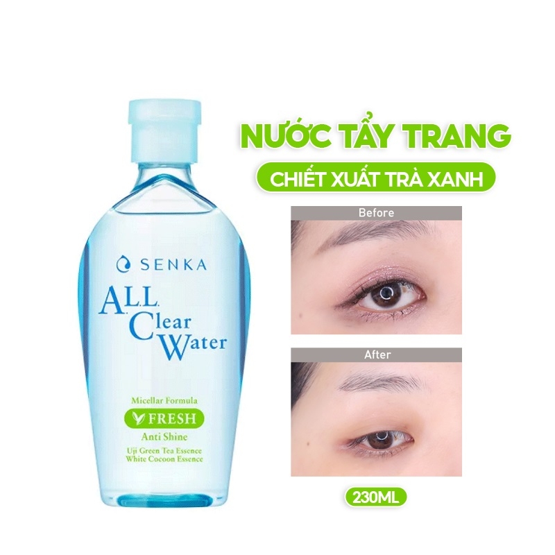 Senka - Combo Senka Làm Sạch Và Chống Nắng Cho Da Mụn