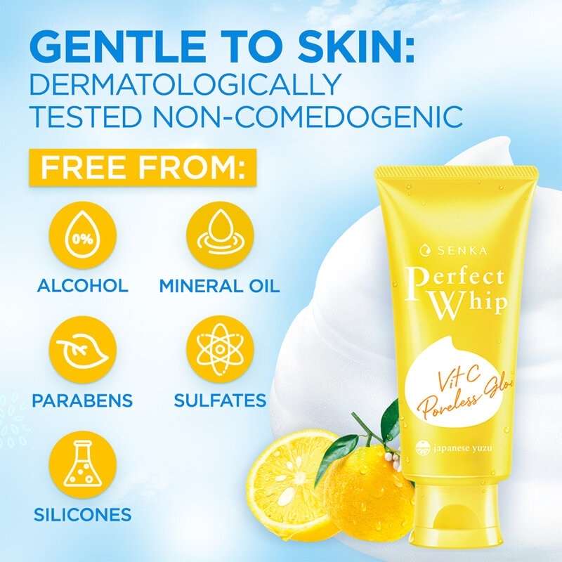 Senka - Sữa Rửa Mặt VITC Dưỡng Trắng Mờ Thâm Senka