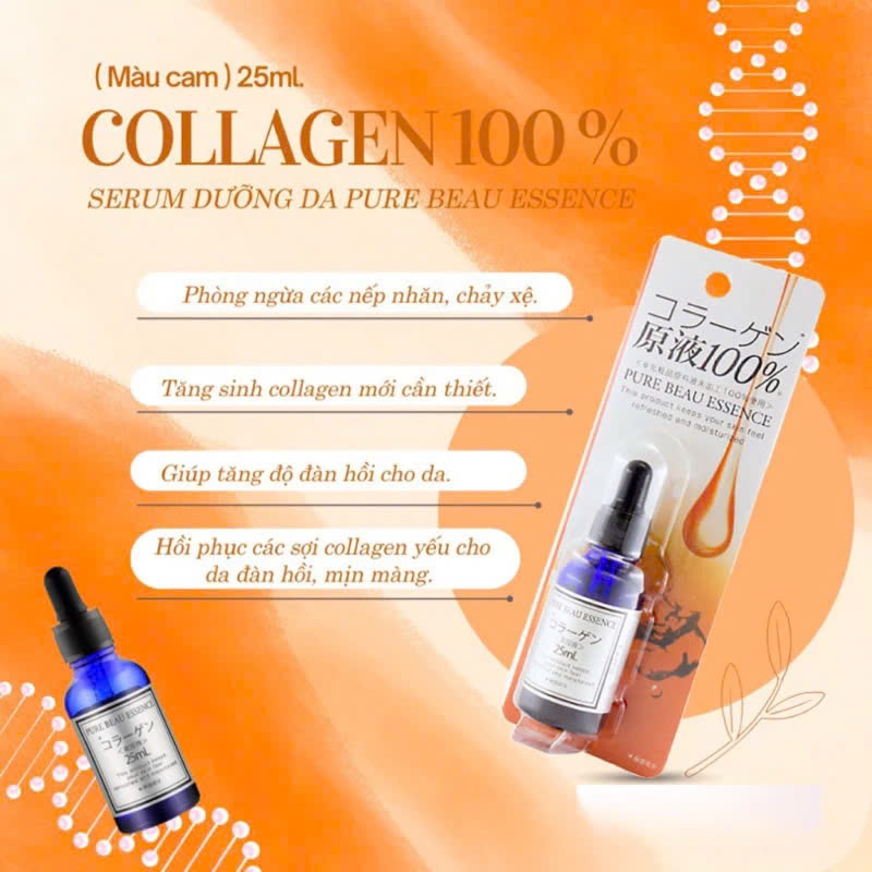 Pure - Serum Dưỡng Da Pure Beau Essence Collagen 25ml