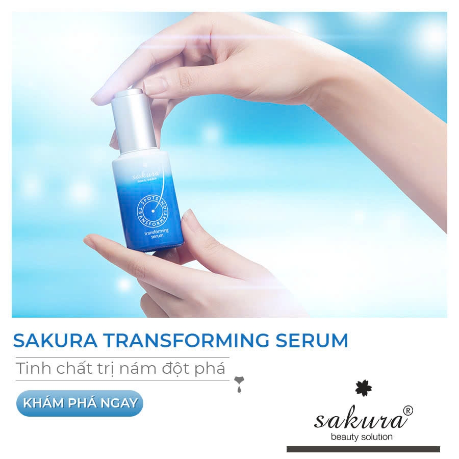 Sakura Beauty - Serum Trị Nám Trắng Da Cao Cấp Ban Đêm Sakura Tranforming Serum New