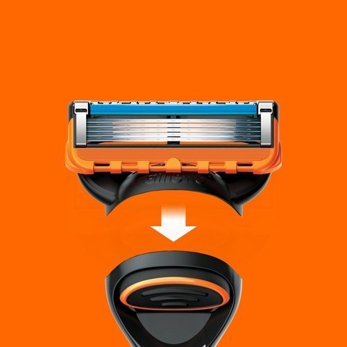 Gillette Fusion - Set 4 Lưỡi Dao Cạo Râu Gillette Fusion Nhật Bản 5+1 Lưỡi Kép (Mẫu 3)