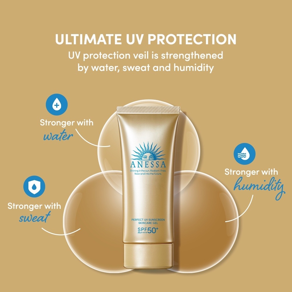Shiseido - Gel Chống Nắng Dưỡng Ẩm Bảo Vệ Hoàn Hảo SPF50+ 90g (Anessa Perfect Uv Sunscreen Skincare Gel N 90g)