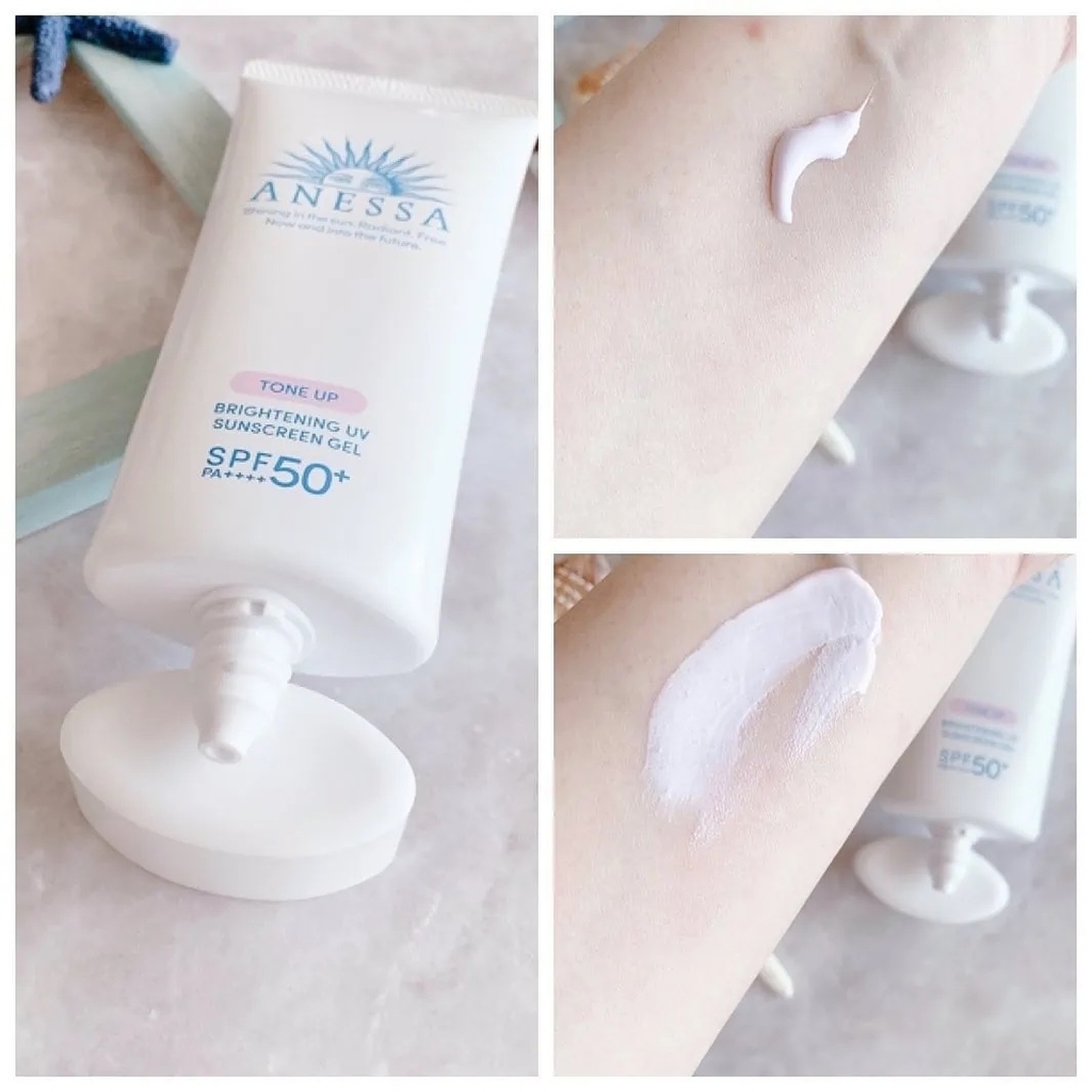 Shiseido - Gel Chống Nắng Làm Sáng Da Nâng Tông Anessa Tone Up Brightening UV Sunscreen Gel SPF 50+ PA++++