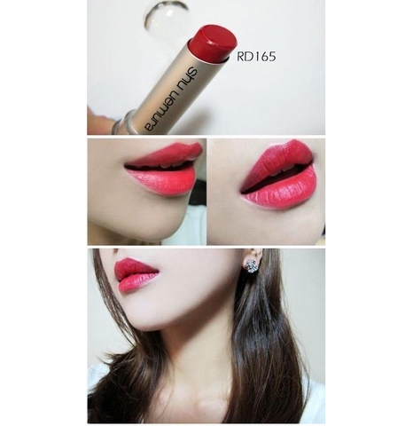 SAKURA_Son Shu Uemura 165 (màu đỏ tuơi) 3.4g chất son mịn lì lâu trôi