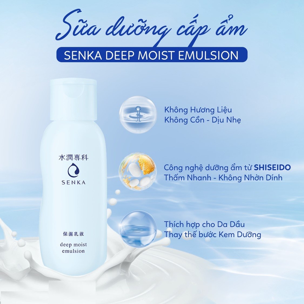 SENKA_Sữa Dưỡng Senka Cấp Ẩm Chuyên Sâu Cho Da 150ml