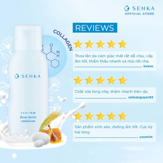 SENKA_Sữa Dưỡng Senka Cấp Ẩm Chuyên Sâu Cho Da 150ml