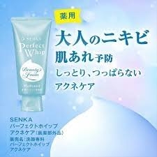 SENKA_Sữa rửa mặt trị mụn Senka Perfect Whip Medicated 120g